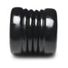 Black stacked ball stretcher made of soft, stretchy body-safe TPE with textured nubs for added stimulation.