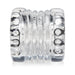 Clear stacked ball stretcher with textured nubs made of soft, stretchy body-safe TPE material.