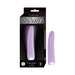 Purple finger-shaped vibrator with power button, shown next to black packaging labeled My Secret Finger 10 Function.
