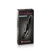 Packaging box of Mystim Daring Danny Black Edition vibrator with vibration and e-stim features shown on front.