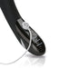 Close-up of Mystim Daring Danny black vibrator handle with control buttons and attached charging cable.