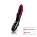 Black Mystim Daring Danny vibrator with pink-striped conductive surfaces and control buttons on the handle.