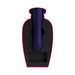 Lola Milani Mystique Bullet vibrator in deep purple with quilted texture, displayed in black and red molded packaging.