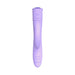 Sleek lavender double-action vibrator with textured grip and dual stimulation design in smooth silicone finish.