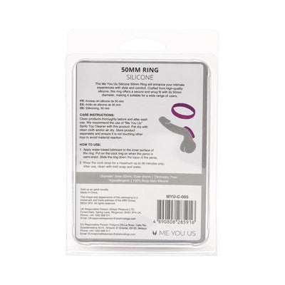 Myu Silicone 50mm Ring Pink - SexToy.com