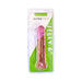 Pink translucent 6-inch flexible dildo with flared base in clear retail packaging labeled Ultra Cock Jelly.