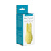 Packaging box of Myu Wild Pleasure Ears yellow silicone vibrator with 10 vibration modes and rechargeable feature.