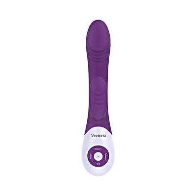 Purple Nalone Dancer clitoral stimulator with sound-activated controls and ergonomic design on white background.