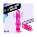 Pink Naturally Yours Bloom flexible vibrator with multi-speed vibrations and easy twist dial control shown on light background.