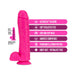 Pink 11-inch Neo Elite silicone dildo with suction cup base and dual-density soft outer layer over firm core.