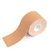 Roll of honey-colored Neva Nude boob tape with fabric texture on a white background.