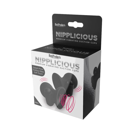 Nipplicious- Vibrating Nipple Suction Cups- Black - SexToy.com