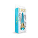 Nixie Mystic Wave Satin G-spot vibrator in aquamarine with gold jewel-inlaid control, displayed in decorative packaging.