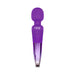 Purple Nixie rechargeable wand massager with textured silicone head and ombre metallic handle.