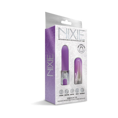 Nixie Smooch Rechargeable Lipstick Vibrator Purple Ombre - SexToy.com