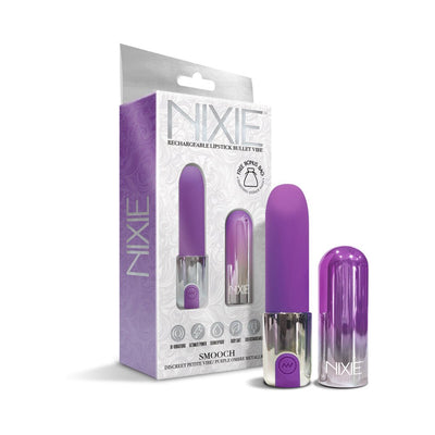 Nixie Smooch Rechargeable Lipstick Vibrator Purple Ombre - SexToy.com