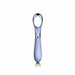 Sleek cornflower blue precision point massager with ergonomic handle and metallic accents, designed for targeted stimulation.