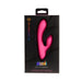 Nu Sensuelle Jolie Nubii Warming Mini Rabbit vibrator in pink displayed in black retail packaging.
