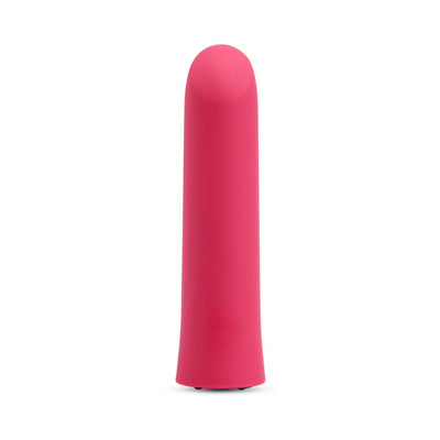 Pink Nu Sensuelle Sunni Nubii warming bullet vibrator with smooth, angled tip and sleek silicone finish.