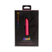 Nu Sensuelle Nubii Sunni warming bullet vibrator in pink with black retail packaging and colorful logo.