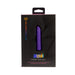 Packaging of Nu Sensuelle Nubii Sunni warming bullet vibrator in black box with purple product visible through window.