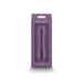 Obsession Romeo Light Purple silicone vibrator in sleek packaging with a smooth, ergonomic design.