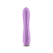 Light purple silicone vibrator with smooth, curved design and ergonomic shape for comfortable use.