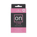 Sensuva On Arousal Oil Lite 5ml box in black and pink with natural arousal oil label and award badge.