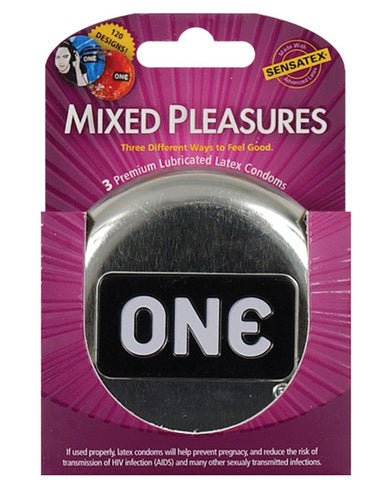 One next generation mixed pleasures condoms - box of 3 - SexToy.com