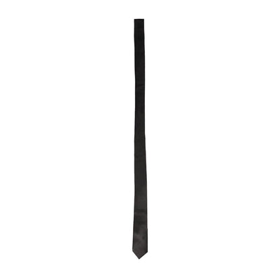 Black satin bondage tie with a smooth finish, designed for versatile restraint use.