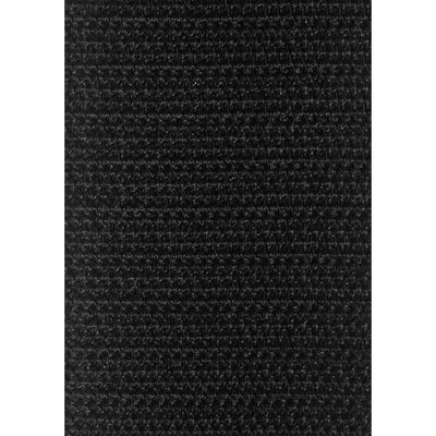 Close-up texture of black Velcro fabric used in adjustable hand or ankle cuffs