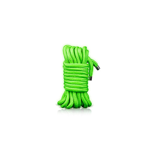 Ouch! Glow Rope - 5 M/16 Strings - Glow In The Dark - Green - SexToy.com