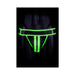 Ouch! Glow Striped Jock Strap - Glow In The Dark - Green - L/xl - SexToy.com