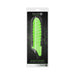 Glow-in-the-dark green swirl textured stretchy penis sleeve in black and white retail packaging.