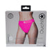 Ouch! Vibrating Strap - on Panty Harness With Open Pink Black Xs/s - SexToy.com