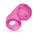 Pink Airlock Air-Lite vented chastity cage made of soft silicone with ventilation holes and a built-in sling base ring.