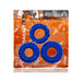 Oxballs Bonemaker 3-pack flexible blue cockrings in textured and smooth designs on orange packaging.