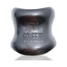 Black ergonomic Mega Squeeze ballstretcher with embossed logo and smooth, glossy finish.
