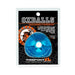 Oxballs Tri-sport XL thicker blue 3-ring rubbery sling in retail packaging with black and orange branding.