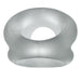 Translucent frosted silicone ring with a contoured shape for comfortable wear and support.