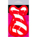 Red and white striped candy cane shaped novelty nipple pasties in playful design on packaging.