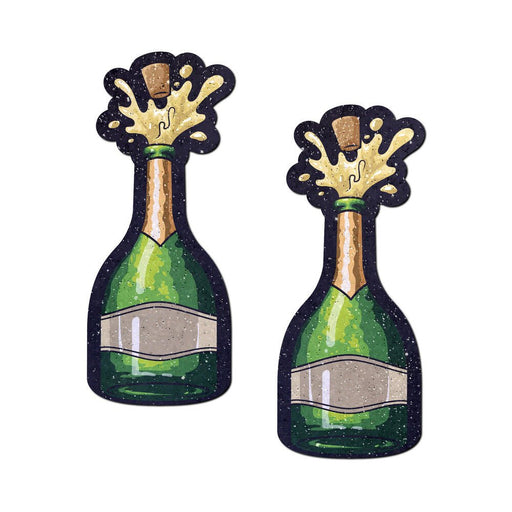 Pastease Champagne Bottle Sparkling Nipple Pasties Erupting Bubbly - SexToy.com