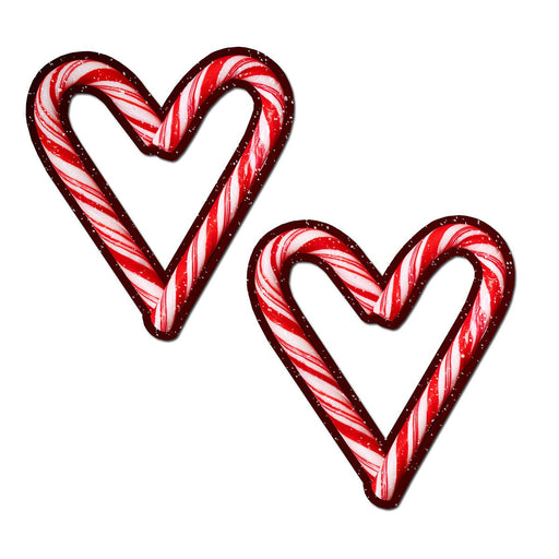 Pastease Holiday Candy Cane Heart - Red/white O/s - SexToy.com