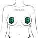 Pastease Money: Green Glitter Dollar Sign Nipple Pasties - SexToy.com
