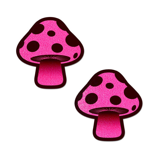 Pastease Mushroom: Neon Pink Shroom Nipple Pasties - SexToy.com