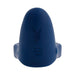 Blue silicone vibrating ring with Playboy bunny logo and control button, designed for intimate couples play.
