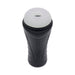 Black textured canister stroker with white soft entry sleeve and PLAYBOY logo on the side.
