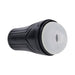 Black PlayBoy branded canister stroker with a soft white removable sleeve, designed for discreet and comfortable use.