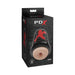 PDX Elite Air Tight Anal Stroker in beige with black and red exterior packaging shown upright.