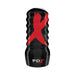 Black PDX Elite Air-tight Stroker with red X design and ribbed exterior for secure grip.